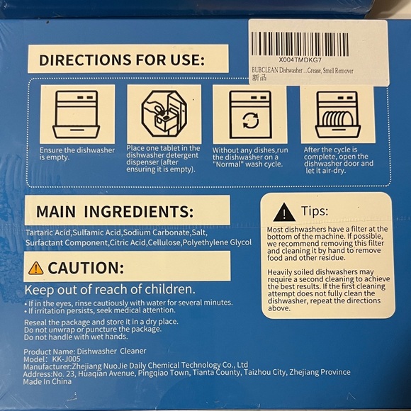 BubClean Dishwasher Cleaner Tablets - Picture 3 of 4